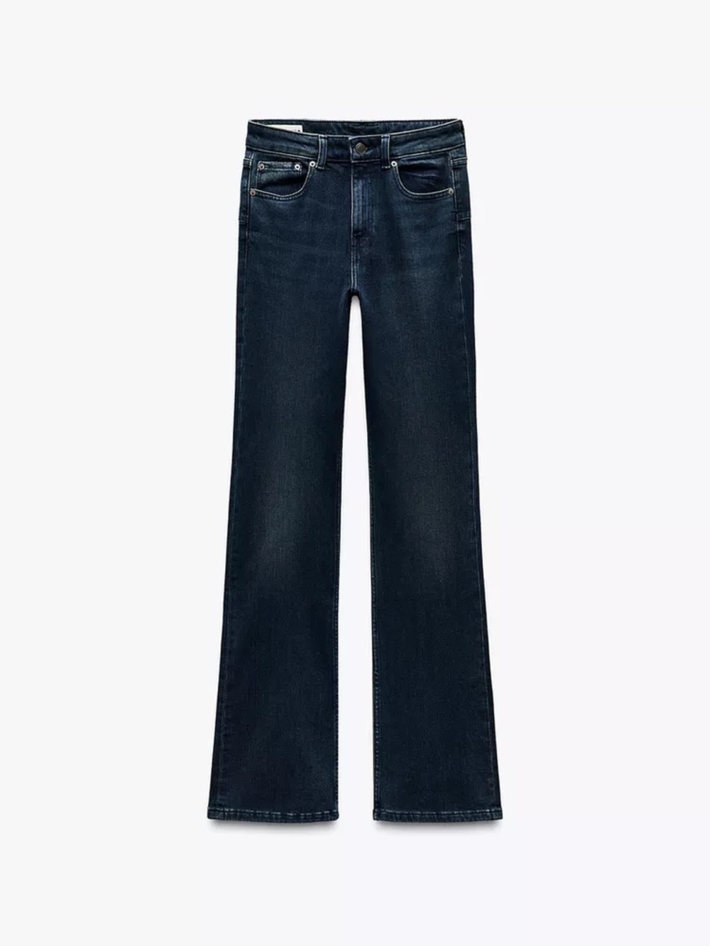 Zara - FULL LENGTH MID WAIST BOOTCUT JEANS ZW COLLECTION